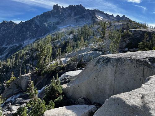 Coming down Snow Lake