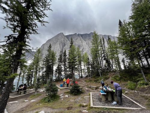 Picnic at Flow Lake