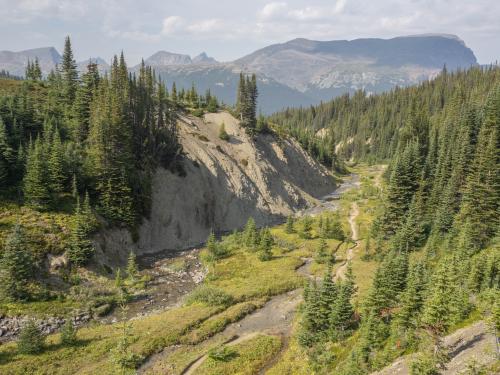 Approaching Snowbowl Campground