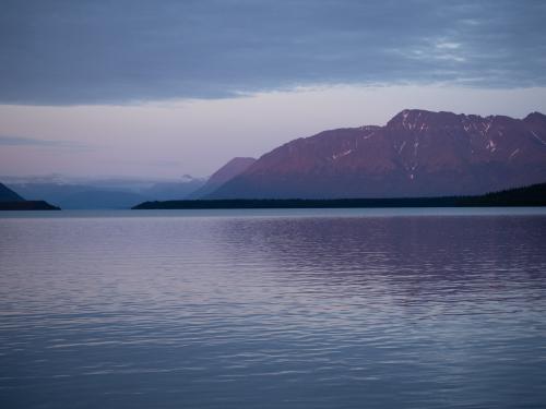 naknek bay at sunset