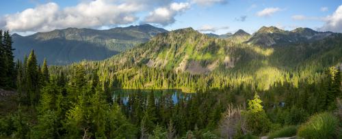 Clear Lake and mountains