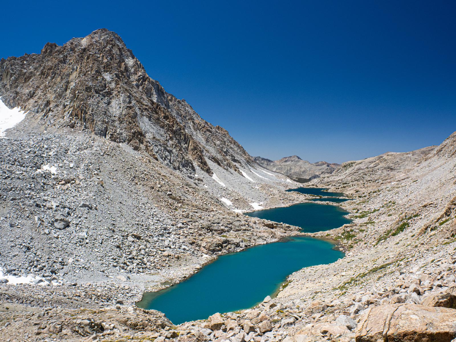 Valley with alpine lakes