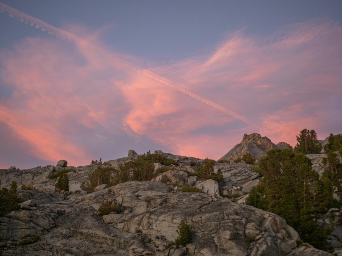 And the sunset
