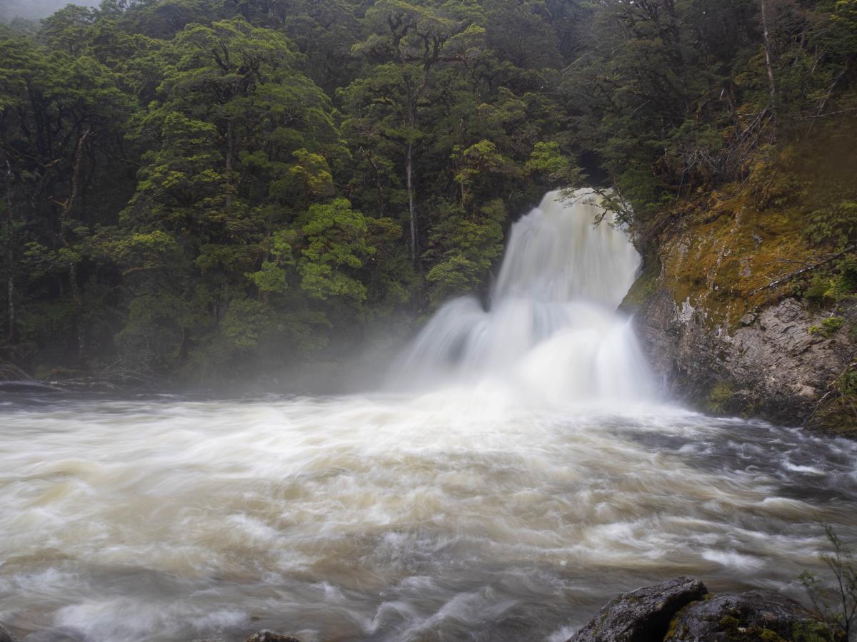 And its waterfall