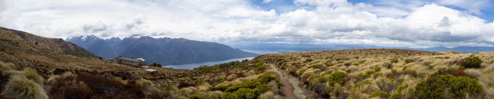 Panorama of the surrondings of Luxmore Hut