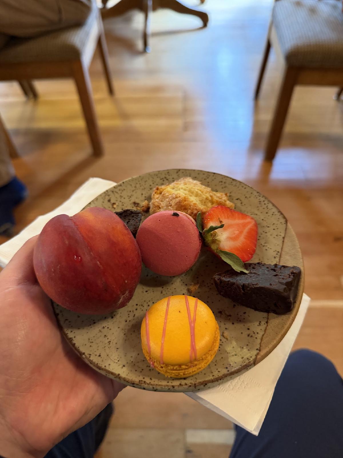 Afternoon tea at the lodge