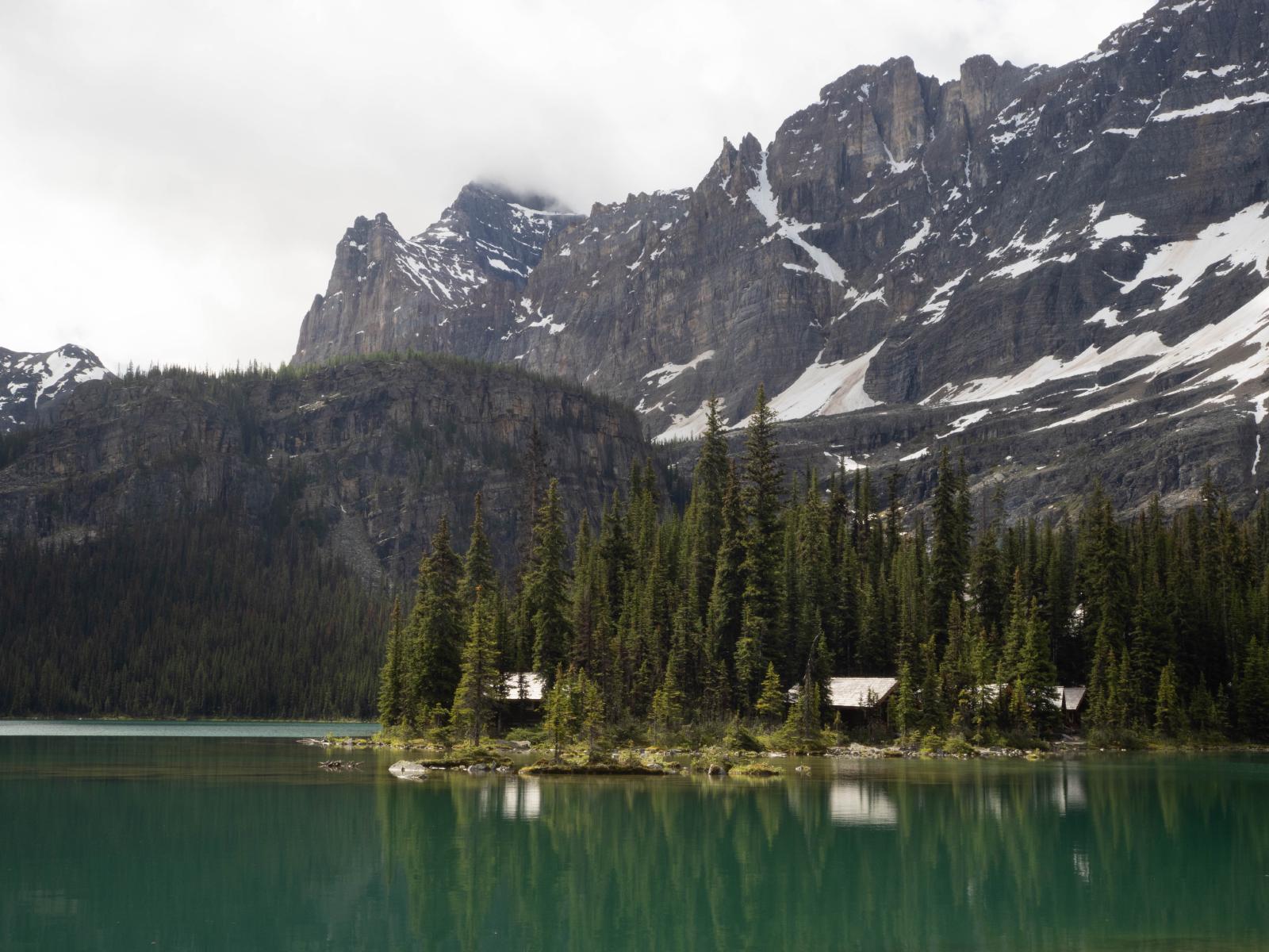 The shore of Lake O&rsquo;Hara