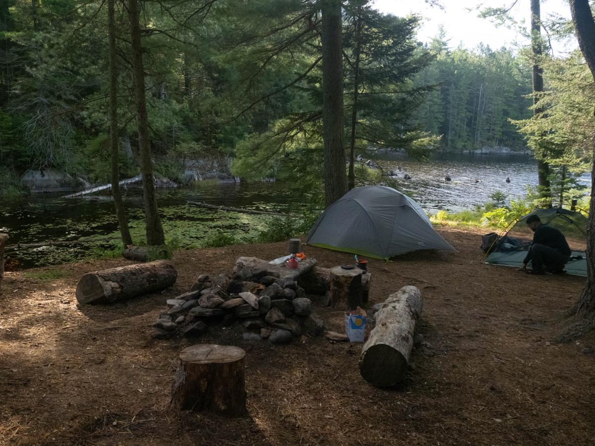 Site 5, ready for the night