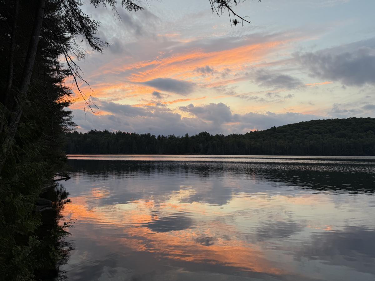 Sunset from site 35