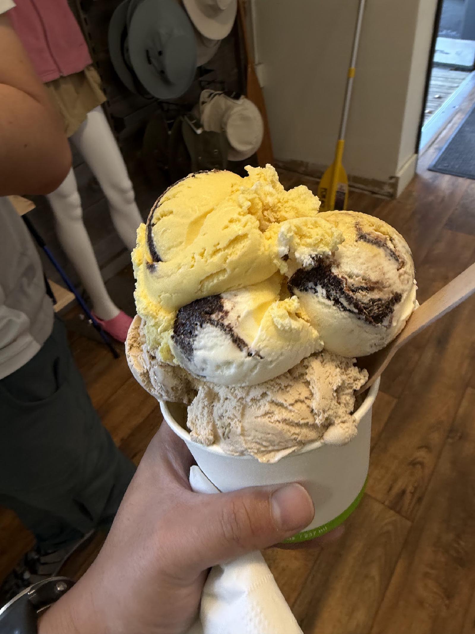 The traditional Kawartha ice cream at the rental building